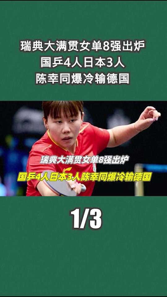 德国乒乓球队强势瑞典乒乓球队，许昕一己之力扛起全队的简单介绍