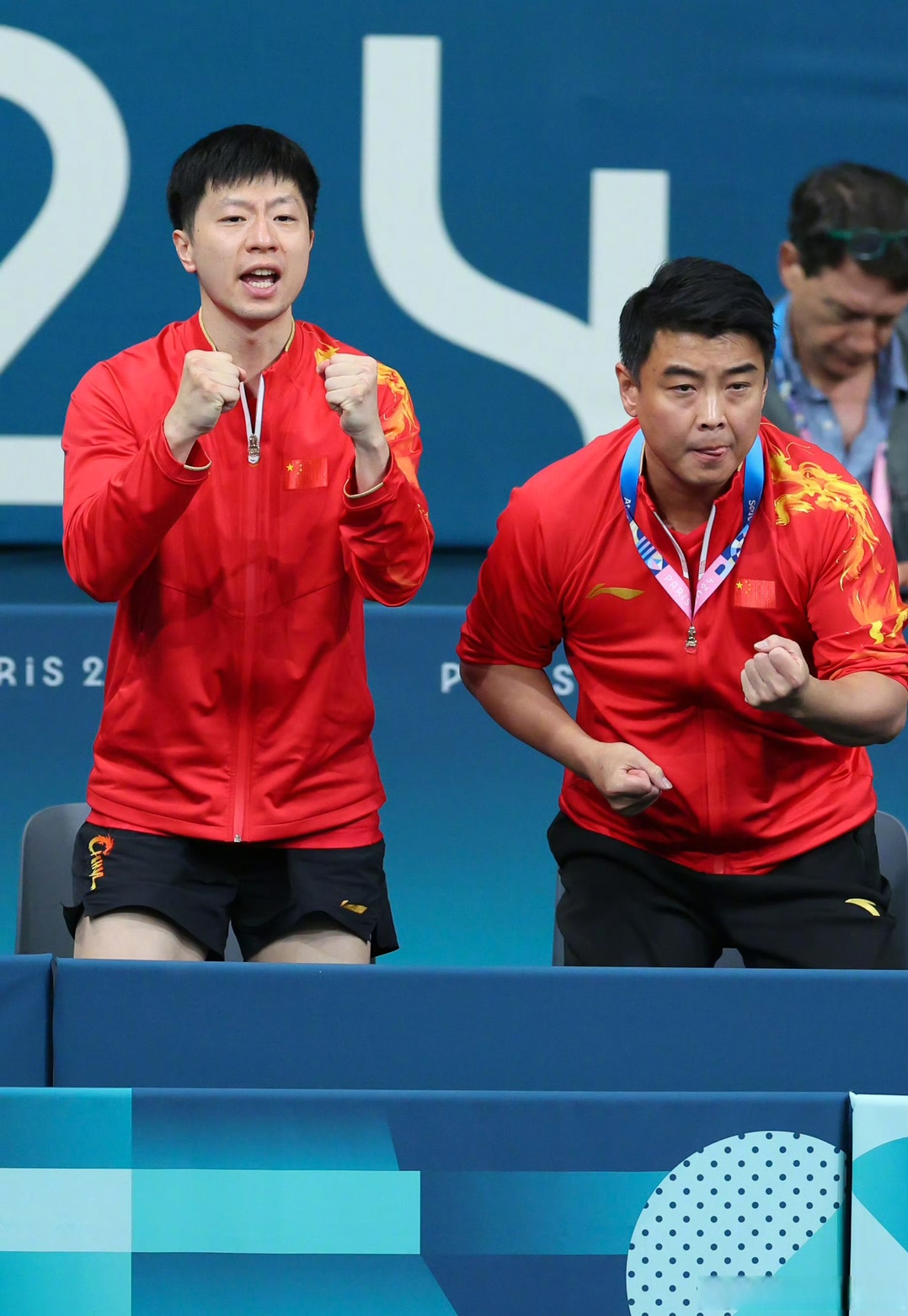 法国乒乓球队碾压英国乒乓球队，马龙送出助攻的简单介绍